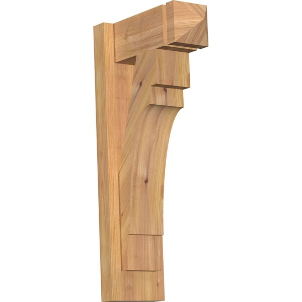 Ekena Millwork Merced Arts & Crafts Smooth Outlooker, Western Red Cedar, 5 1/2"W x 12"D x 24"H OUT06X12X24MRC03SWR - main